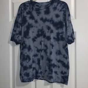 Flirtitude blue tie dye colored short sleeve tshirt size small